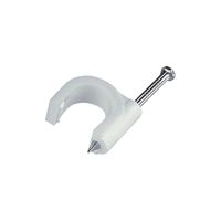 Foto do produto Fixador Cabo Coaxial 6mm 20 Uni Branco BemFixa