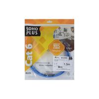 Foto do produto Patch Cord CAT6 1,50m Azul Soho Plus