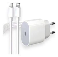 Foto do produto Fonte Carregador Apple iPad iPhone USB-C 5v a  20w Turbo 