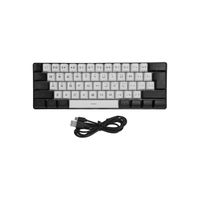 Foto do produto Teclado Desktop C/Fio Semi Mecânico 60% G61 RGB Preto e Branco OEM