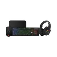 Foto do produto Teclado Desktop C/Fio Kit 4x1 Mouse, Mousepad, Headset RGB GN-CG-SQTMPHB Gamer Ninja Squad