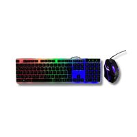 Foto do produto Teclado Desktop C/Fio + Mouse RGB XC-CB-05