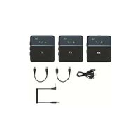 Foto do produto Microfone Lapela S/Fio Wireless Yookie YM07 USB-C Para USB-C Preto