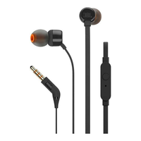 Foto do produto Fone de Ouvido JBL Tune110 c/ microfone preto C/Fio