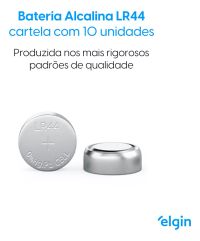 Foto do produto Bateria LR44 A76 Ag13 Alcalina 1.5v Elgin Moeda