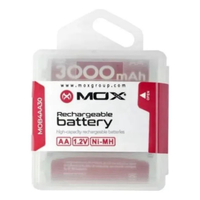 Foto do produto Pilha AA 3000mah Rechargeable Kit C/ 4 Un Mox