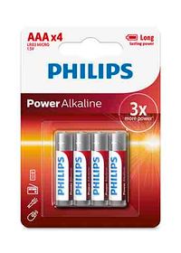 Foto do produto Pilha AAA Alcalinas 1.5v Pack Com 4 Philips/ Panasonic