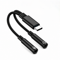 Foto do produto Adaptador USB-C Para Duplo P2 Fone e Microfone