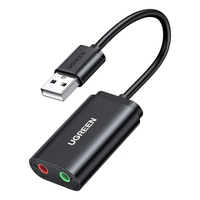 Foto do produto Adaptador Usb 2.0  x  P2 Preto OEM