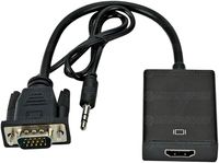 Foto do produto Adaptador VGA Macho x HDMI Fêmea C/ Áudio