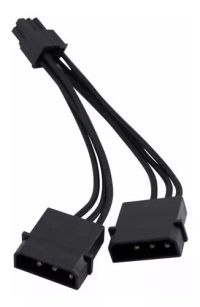 Foto do produto Cabo Adaptador Molex 6 Pinos Pci-e Para 2 4 Pinos 
