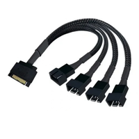 Foto do produto Cabo Molex/SATA 4 Pinos Para 4 Fan PWM