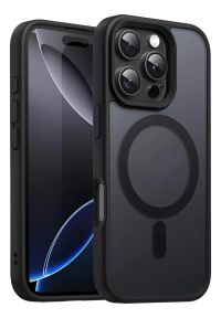 Foto do produto Capa magnética fosca translúcida para iPhone 16 Pro - Preto