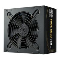 Foto do produto Fonte ATX 750w MWE V3 100-240v 80 Plus Gold ATX 3.1 Não Modular Cooler Master