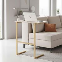 Foto do produto Mesa De Apoio Para Notebook Industrial Pérola Dourado [F066]