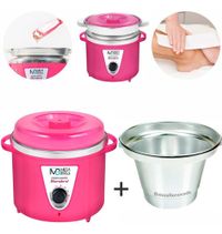 Foto do produto Termocera Panela Depilação Refil Mega Bell Cera Quente 127/220v Pink