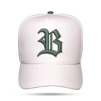 Foto do produto Boné Blck Brasil Snapback Logo Alto Relevo Off White / Verde Unico