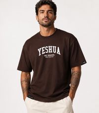 Foto do produto Camiseta Oversized Suedine HB Yeshua He Saves