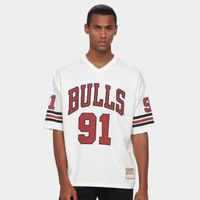 Foto do produto Camiseta Oversized Mitchell & Ness NBA Chicago Bulls Football Hwc MT689