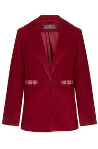 BLAZER FRIDA CHAMOIS BORDADO