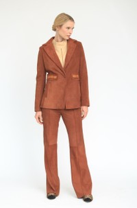 BLAZER FRIDA CHAMOIS BORDADO