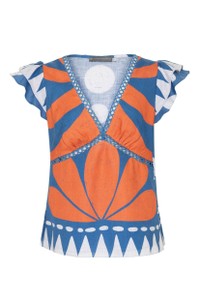 BLUSA VIVI LINHO ESTAMPADA