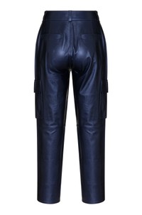 CALÇA DIANA CARGO COURO METALIZADO