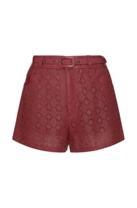 SHORT AMALFI LASER COURO