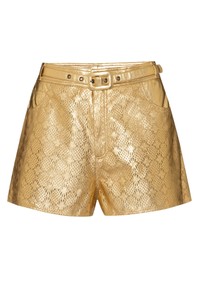 SHORT AMALFI LASER COURO METALIZADO