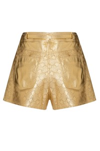 SHORT AMALFI LASER COURO METALIZADO