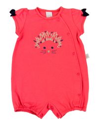 Foto do produto Macacão Curto Bebê Cotton Porco Espinho Prateado