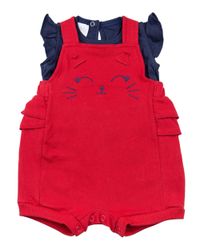Foto do produto Salopete Bebê Piquet e Cotton Gatinha