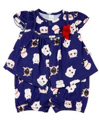 Foto do produto Macacão-Vestido Malha Estampa Digital Gatinhos