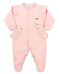 Foto do produto Macacão Bebê Suedine 2 Passarinhos