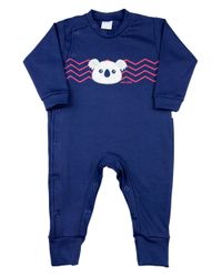 Foto do produto Macacão Bebê Suedine Urso Coala