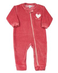 Foto do produto Macacão Bebê Plush Zíper com Touca Hug Me