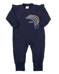 Foto do produto Macacão Bebê Longo Cotton Bordado Love