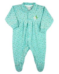 Foto do produto Macacao Bebe Menina Plush Estampado Floral Bordado de Flor