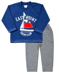Foto do produto Conjunto Bebê Malha Minichevron e Moletom East Point