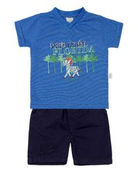 Foto do produto Conjunto Bebê Malha Híbrido e Tela Paper Palm Coast Florida