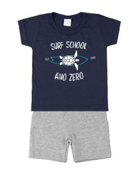 Foto do produto Conjunto Meia Malha e Moletinho Surf School