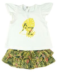 Foto do produto Conjunto Bebê Cotton e Tricoline Estampa Digital Folhagem