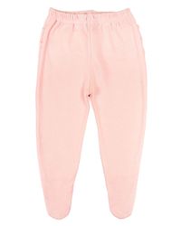 Foto do produto Calça Bebê Suedine Com Pezinho e Babados