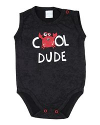Foto do produto Body Bebê Sem Manga Malha Laserwash Carangueijo Cool Dude