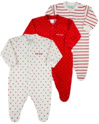 Foto do produto Macacão Bebê Menina Plush Estampado e Listrado Kit Macacão Plush Menina 3 Peças