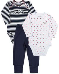 Foto do produto Kit Body e Calça Culote Bebê Menina Cotton Listrado e Suedine Estampado Corações