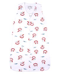 Foto do produto Saco de Dormir Casulo Bebê Menino Suedine Estampado Polvos