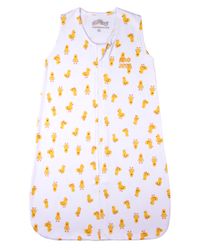Foto do produto Saco de Dormir Bebê Menino Menina Casulo Suedine Estampado Patinhos
