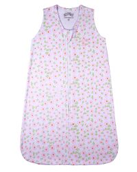 Foto do produto Saco de Dormir Casulo Bebê Menina Suedine Estampado Margaridas