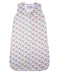 Foto do produto Saco de Dormir Casulo Bebê Menina Suedine Estampado Flores